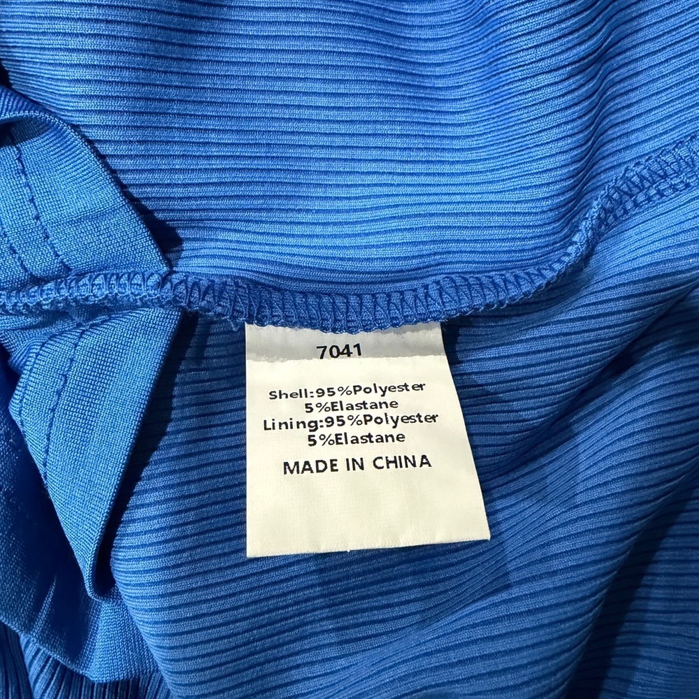 Sleek Royal Blue Cowl Neck Maxi Dress by Pretty Garden. Hardly used - Picture 4 of 5